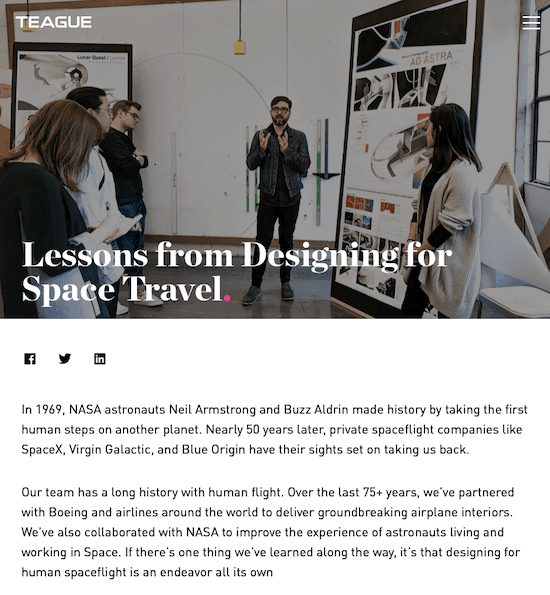 Designing for Space Travel